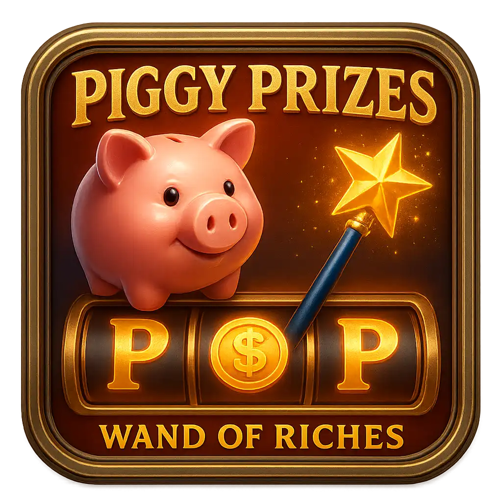 Piggy Prizes Wand of Riches slot game tile at SpinyRush